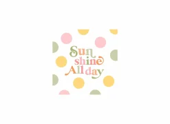 Serviette Sunshine all day 33x33cm multicolor 20 stuks