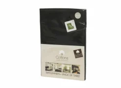 Serviette Teflon 50x50cm - stof - zwart