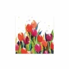 Serviette Tulip Splash 33x33cm - papier - multicolor 20 stuks