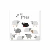 Serviette We Are Family 33x33cm grijs 20 stuks