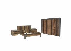 Slaapkamer Attaylar met bed 160x200cm - kleerkast 230cm - 2 nachtkastjes