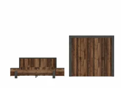 Slaapkamer Attaylar met bed 180x200cm - kleerkast 230cm - 2 nachtkastjes