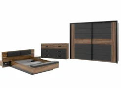 Slaapkamer Dolce met bed 180x200cm - kleerkast 281cm - commode 120cm