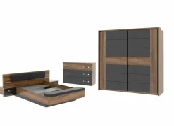 Slaapkamer Dolce met bed 180x200cm - kleerkast 231cm - commode 120cm