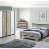 Slaapkamer Elvira met bed 180cm - kleerkast 200cm - commode 110cm en 2 nachtkastjes