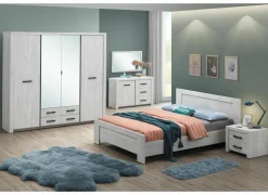 Slaapkamer Elvis met bed 140x200cm - kleerkast 218cm - commode 120cm en 2 nachtkastjes