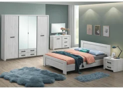 Slaapkamer Elvis met bed 180x200cm - kleerkast 218cm - commode 120cm en 2 nachtkastjes