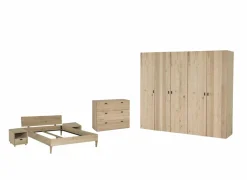 Slaapkamer Holmes met bed 160x200cm - kleerkast 250cm - commode 110cm en 2 nachtkastjes