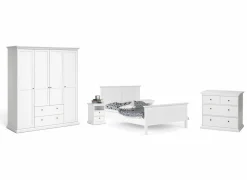 Slaapkamer Paris met bed 160cm - kleerkast 181cm - commode 97cm en 2 nachtkastjes
