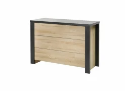 Slaapkamer Phaedra met bed 180x200cm - kleerkast 280cm - commode 120cm en 2 nachtkastjes