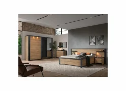 Slaapkamer Phaedra met bed 160x200cm - kleerkast 217cm - commode 120cm en 2 nachtkastjes