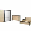 Slaapkamer Phaedra met bed 160x200cm - kleerkast 280cm - commode 120cm en 2 nachtkastjes