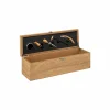 Sommelierkoffer Marc 5-delig 35,8x12x10,9cm - MDF & staal - bruin