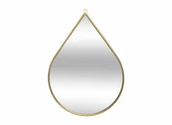 Spiegel Drop 21x29cm - MDF & ijzer - goud
