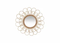 Spiegel Rotan Bloem Ø56cm