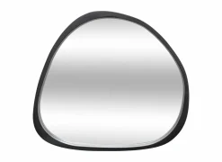 Spiegel Wayne 63x57cm - MDF/glas - zwart