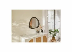 Spiegel Wayne 63x57cm - MDF/glas - zwart