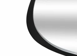 Spiegel Wayne 63x57cm - MDF/glas - zwart