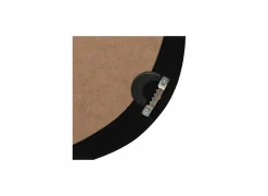 Spiegel Wayne 63x57cm - MDF/glas - zwart