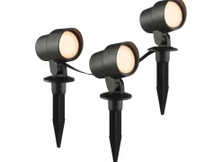 Brilliant Spotspies Kamara outdoor 3x8,5W zwart