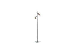 Brilliant Staande lamp Cadiz GU10 H140cm - aluminium - zwart & brons