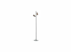 Brilliant Staande lamp Cadiz GU10 H140cm - aluminium - zwart & brons