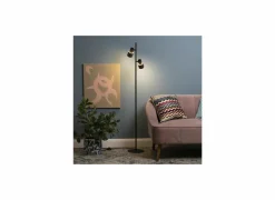 Brilliant Staande lamp Cadiz GU10 H140cm - aluminium - zwart & brons
