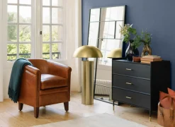 Staande lamp Champi H97cm E27 - staal - goud