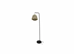 Staande lamp Juniper H150cm E27 - geweven touw - bruin