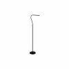 Staande lamp Laroa LED H130cm - kunststof - zwart