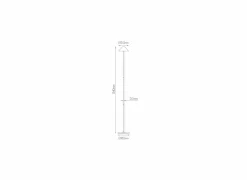 Staande lamp LED H133cm - staal - zwart