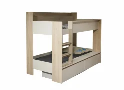 Stapelbed met bedlade Clarck 90x200cm - decor - helia eik & zand