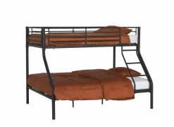 Stapelbed Them 140x200cm - metaal - zwart