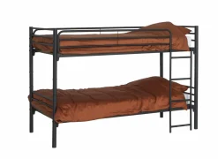 Stapelbed Us 90x200cm - metaal - zwart