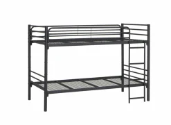 Stapelbed Us 90x200cm - metaal - zwart