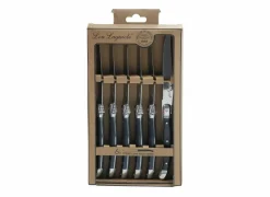 Steakmes Rustic set van 6 - roestvrij staal - grijs