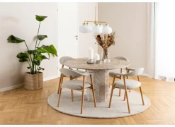 Stoel Addi 56x54x75,5cm - bouclé - beige