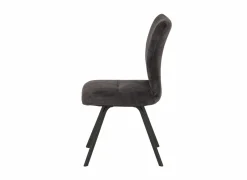 Stoel Adore 46x60x87cm - stof - antraciet