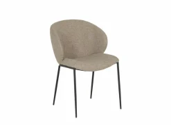 Stoel Aguila 55x60x84cm - stof - lichtbruin