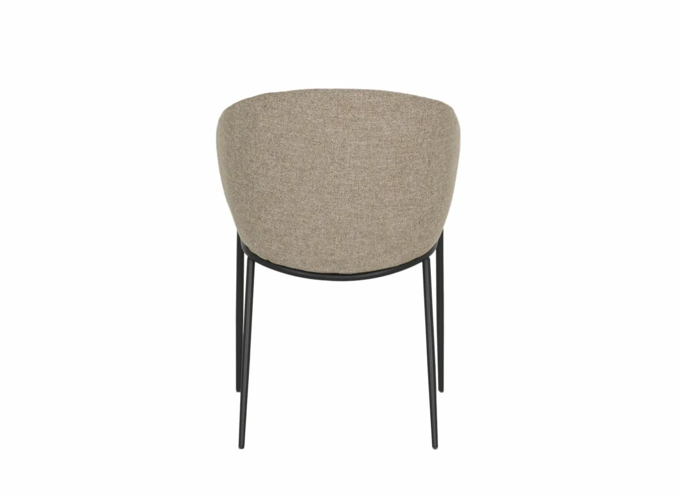 Stoel Aguila 55x60x84cm - stof - lichtbruin