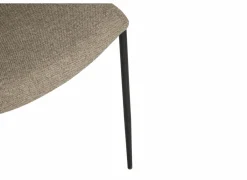 Stoel Aguila 55x60x84cm - stof - lichtbruin