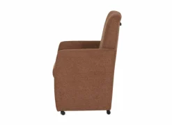 Stoel Aragon 60x70x100cm - stof - bruin