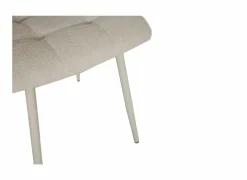 Stoel Churchill 46x54,5x85cm - metaal/stof - beige