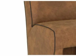 Stoel Cowboy 51x60x95cm - microvezel - cognac preston