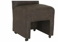 Stoel Dakar 52x72x97,5cm - microvezel - antraciet