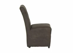 Stoel Dakar 52x72x97,5cm - microvezel - antraciet