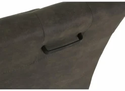 Stoel Dakar 52x72x97,5cm - microvezel - antraciet