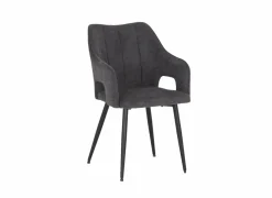 Stoel Daly 55x60x86cm - polyestervezel - grijs