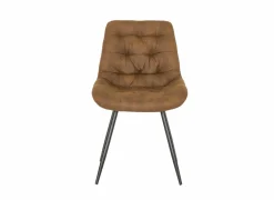 Stoel Driss 51x53x80cm - stof - cognac
