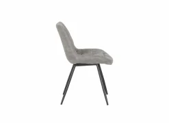 Stoel Driss 51x53x80cm - stof - grijs